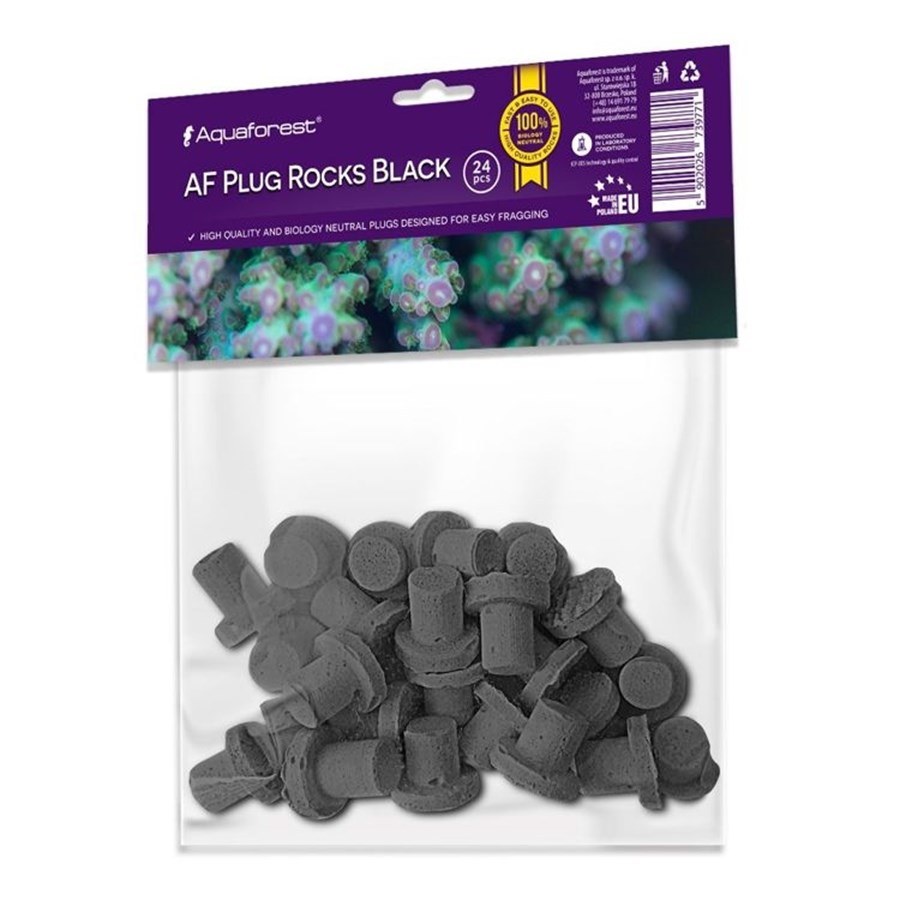 AF plug rocks black - 24 pcs