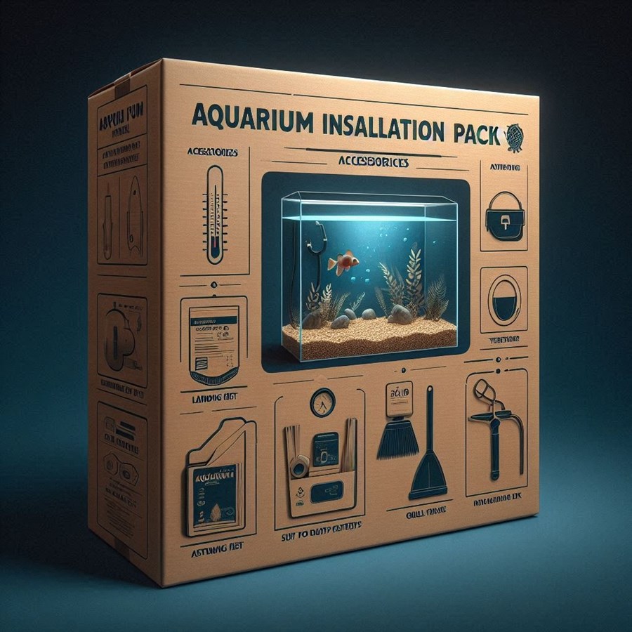 -Kit installation aquarium eau douce S ( jusqu'à 60 litres)