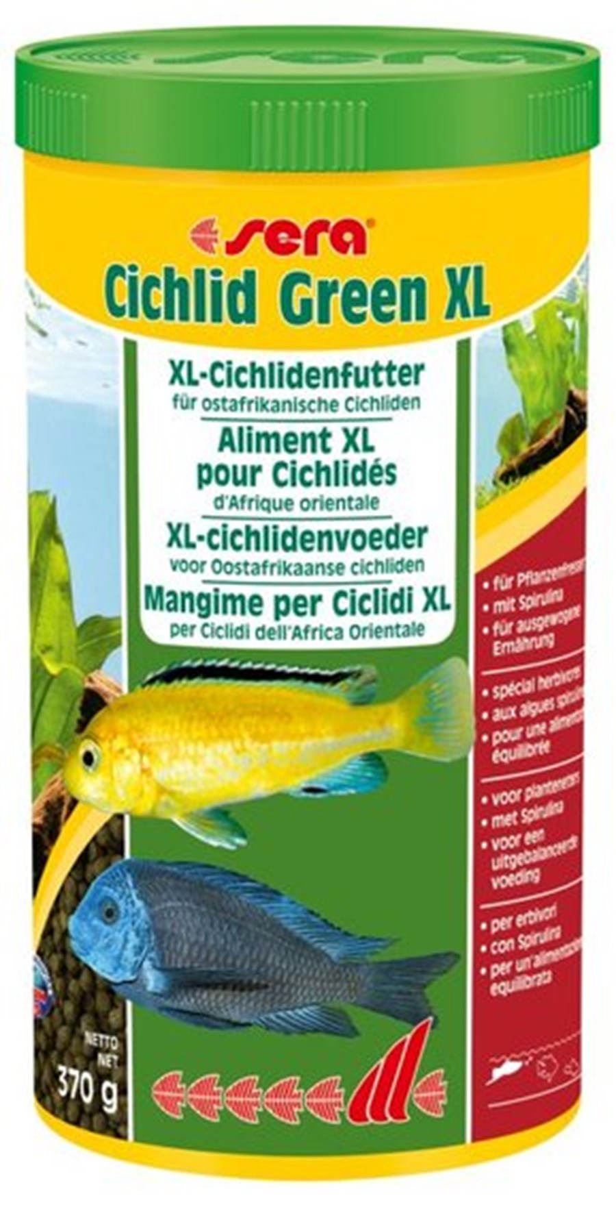 sera Cichlid Green XL Nature 1000ml
