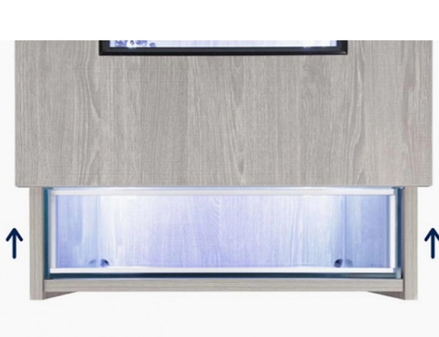 AQUATABLE 100X63X51,5cm - NEW LED 2.0 Béton