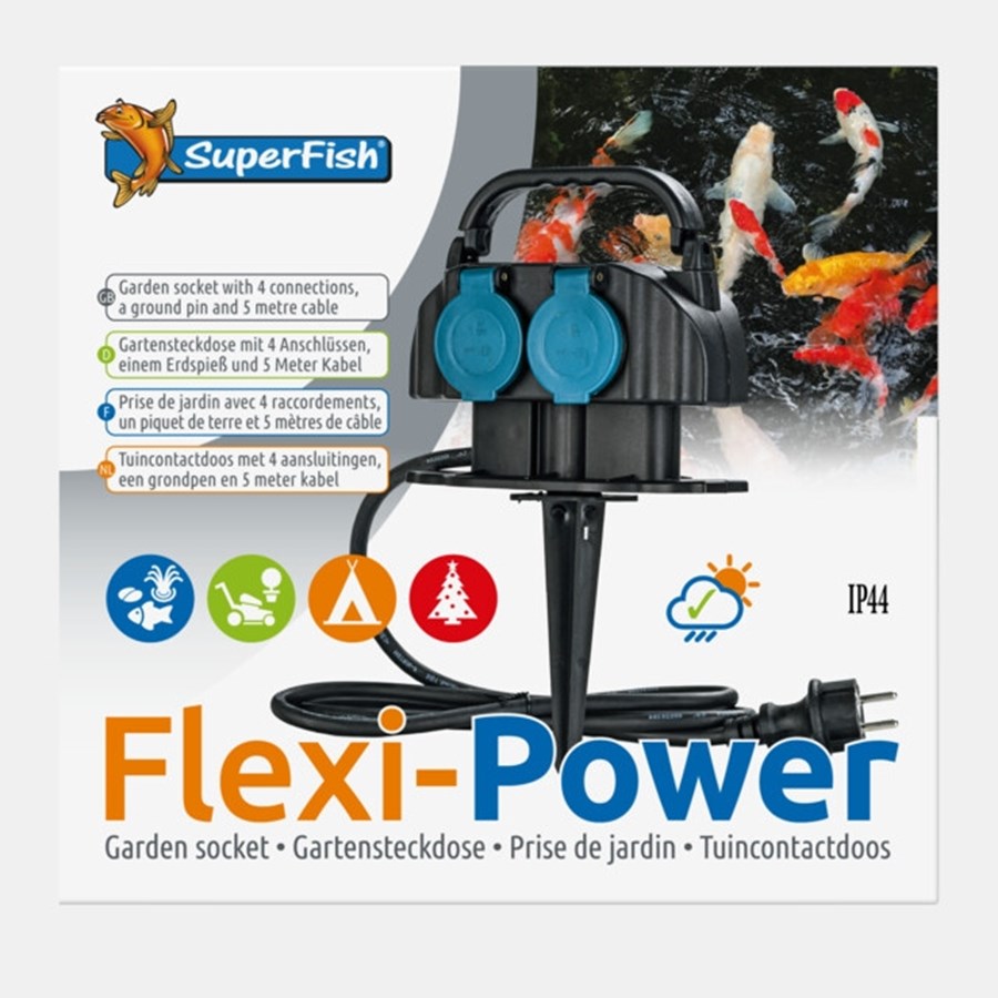 FLEXI-POWER RALLONGE avec 4 PRISES et CABLE 5M