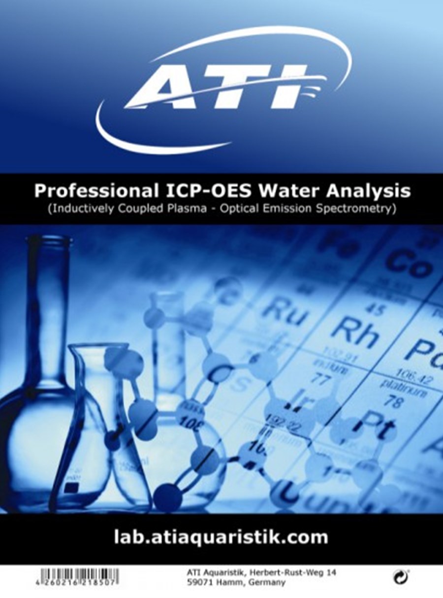 ATI ICP-OES Analyse de l'eau (de mer) par spectro. Set 3pcs