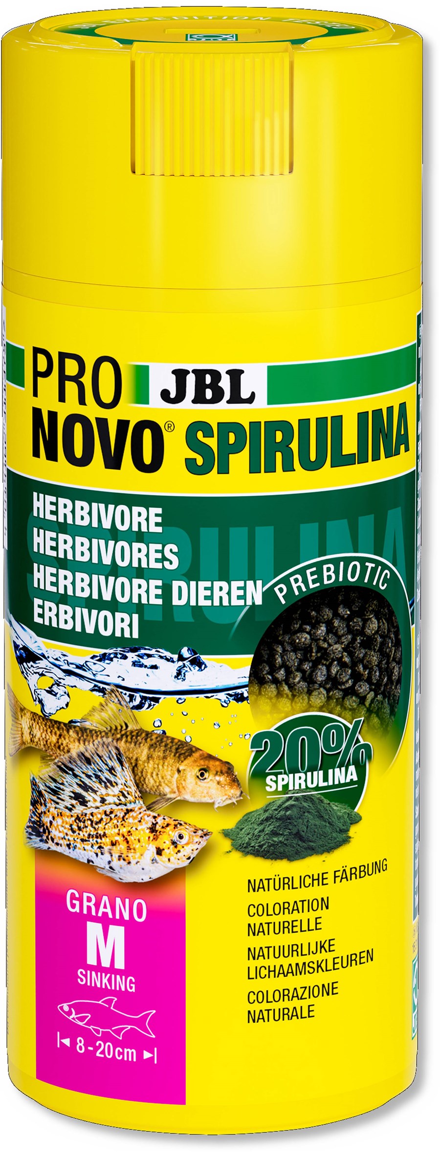 JBL PRONOVO SPIRULINA GRANO M 250ml CLICK