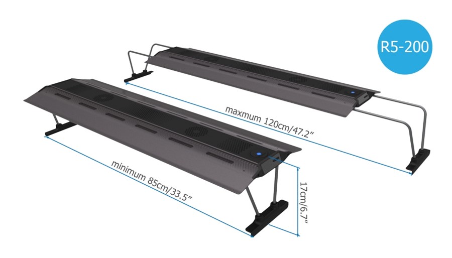 LED Maxspect RSX 200W Eau douce (7000K) pour aqua 900-1200mm