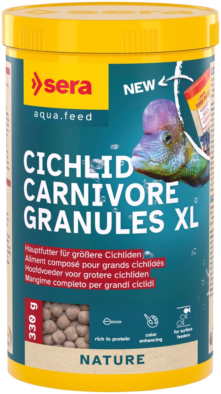sera Cichlid Carnivore Granules XL 1.000 ml (330 g)