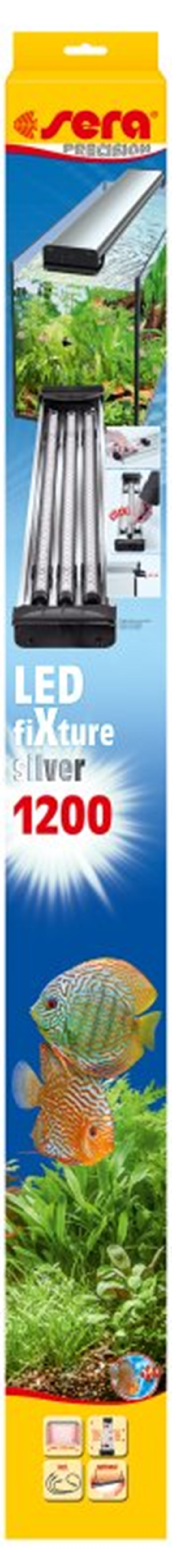 sera LED fixture silver 1200