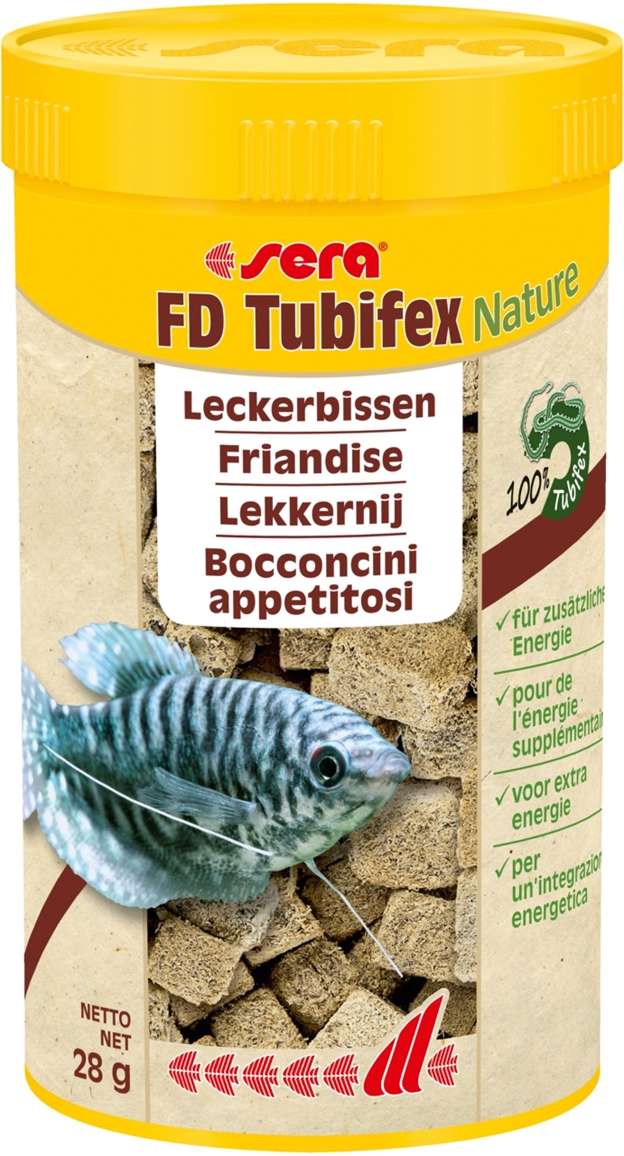 sera FD Tubifex Nature 250 ml