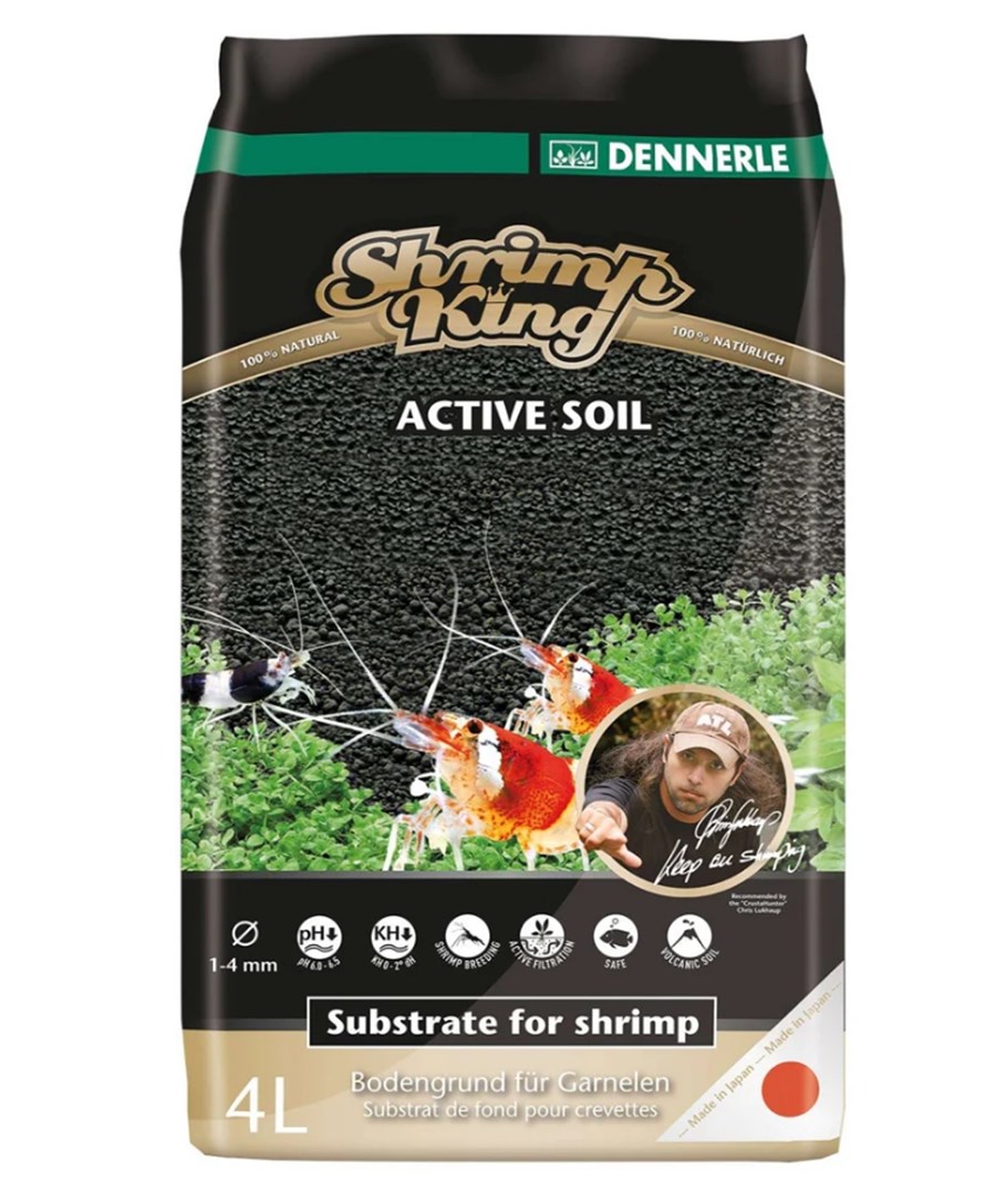 ShrimpKing Active Soil noir, 4L