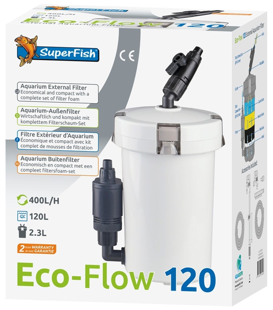 SuperFish Eco-Flow 240 - Filtre de externe pour aquarium