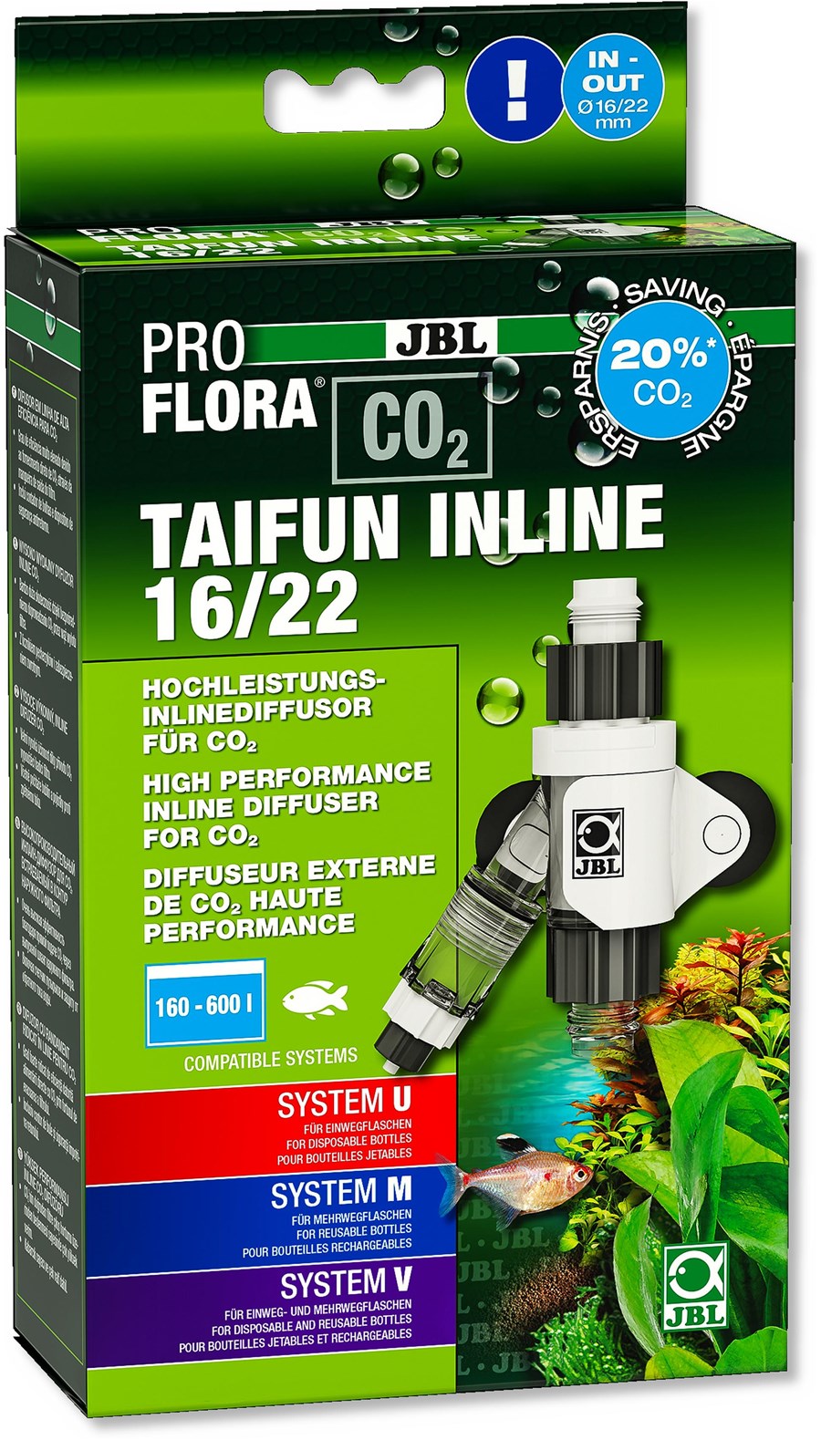 JBL PROFLORA CO2 TAIFUN INLINE 16/22