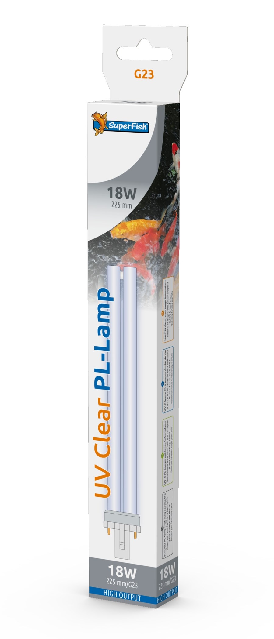 SUPERFISH UV PL LAMP 18 WATT (G23 POND CLEAR)